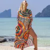 Couverture de plage Coton Imprimé de vacances Robe Bikini Shirt Cross Border Border Amazon 14 Color Edition