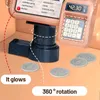 Kids Coffee Machine Toy Set Kitchen Toys Simulation Food Bread Coffee Cake Pretend Play Shopping Cash Register Toys For Children 240420