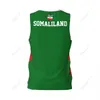 Somaliland Flag Men Basketball Sports Jersey Running Fitness Fitness multifonction Sans manches Tshirt exclusif Nom personnalisé Nunber 240426