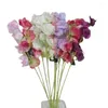 装飾的な花12x白いエレガントな人工花のブーケ屋内または屋外の長持ちする耐久性偽のマルチカラー