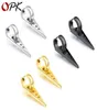 Mode lmikni corée triangle titanium en acier boucles d'oreilles pour femmes album boucles d'oreilles bijoux 198561235