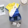 Baby Little Boys Clothing Set Summer White Black Children Kids Sport Suit Toddler Boys Formal Clothes Sets 1 2 3 4 5 Years 240426