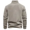 T-shirts masculins Automne et hiver Nouveau polo Polo Mens Cashmere Sweater Up Up Cou Malf Zipper Long Mancheve Fashion Edition Mens T-shirt TOPL2405