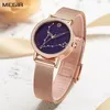 Montre-bracelets Megir Luxury Diamond for Women Fashion Fashion Simple Ladies Bracelet Watch Quartz Robe Femelle Rabinage Relogio Feminino