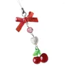 Keychains porte-clés en perles de fraise pour filles sweet cool y2k sac h9ed