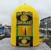 6MLX6MWX4MH (20x20x13.2ft) cabine de citron gonflable pour le citron personnalisé Kiosk Beverage Stand Vredor Space for Lemon Drink Tent Promotion