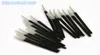 Mini Broussages de cils jetables Brosse de poignée noire Brosse blanche 200pc