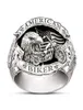 Fevereiro da marca Palavras esculpidas de motociclista americano Ring Motorcycle Dom Eagle Animal Jewelry Hip Hop Rock Presente para o namorado P6698148