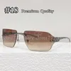 Premium Fashion Metal Full -Frame -Sonnenbrille für Frauen oder Männer mit roter/schwarzer Box