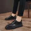 Повседневная обувь искренняя кожаная мужчина классическая мужская деловая обувь мужчина удобная оксфордская прогулочная обувь роскошная шнурок