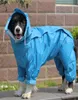 犬用アパレル大きなレインコート服ビッグミディアムドッグのための防水レインラインジャンプスーツゴールデンレトリバー屋外ペット衣料品コート5339472