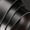 Ceintures classiques de ceinture en cuir authentique artisanat bricolage de remplacement de remplacement 3,2 cm pas de ceinture de boucle