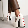 Lässige Schuhe Saralris 2024 Frauenplattform Pumpen sexy Stil Runde Zehen