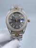 Relógios de pulso 41mmlegans Men's Watches - Diamond Caso Multi -Color Dial 41mm Movimento mecânico à prova d'água Luxo completo de superfície