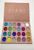 Cleof Cosmetic Pressed Glitter Eyeshadow Palette 24 Färger Mycket pigmenterad skimrande vattentät långlastande 12pcslot DH1512640