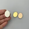 50pcs por lote Tag oval personalizado Tag a laser gravado Tag Aço inoxidável Charme para Bracelet Oval Charms 240424