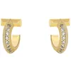 Classic v Gold Earrings T -vormige Designer oorbellen Designer voor vrouwen T1 Single -zijdige diamant oorbellen Designer Sieraden Exquisite Simple Luxury Earrings 6 Opties