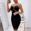 Abiti casual Donne sexy Donne senza maniche Mini vestito Bodycon Guida Black Party V Neck Nightless Night Club Sling Vestidos Elegante 2024