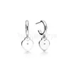 T-Heart Charm Earrings Love Stud Earrings 925 Silver Sterlling Jewelry Desinger Women Valentines Day Party Gift Original Luxury Brandkltq