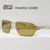 Premium Fashion Metal Full -Frame -Sonnenbrille für Frauen oder Männer mit roter/schwarzer Box