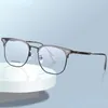 Occhiali da sole cornici in titanio Gli occhiali da lettura uomo rotondo CR39 Lenti prescrizione miopia ottica oculare blu luce bloccante occhiali pieni