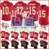 15 Patrick Mahomes Jersey Homens Mulheres Juventude 22 Trent McDuffie 9 Juju Smith-Schuster 25 Clyde Edwards-Helaire 87 Travis Kelce 95 Jerseys de futebol Chris Jones