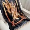 2024 Fashion Designer Scarf Lady Luxury Squicpe Smooth Fin Fin Flabinet Classic Horse Print Châf Long Taille 180 * 90cm