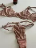 Beha's sets dun een sexy kant groot formaat dame ondergoed set met stalen ringbeha verzamel zijkant borst dames porno lingerie bralette underpants