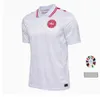 2024 Danemark Soccer Jersey 24 25 Euro Eriksen Home Red Away White Kjaer Hojbjerg Christensen Skov Olsen Braithwaite Dolberg Football Shirts 999