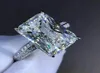 2020 New Fashion Big Square Crystal Stone Women Wedding Bridal Ring Luxury Engagement Party Anniversary Gift Large Rings7416771
