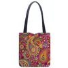 Boodschappentassen boho mandala tas tas Mexicaans etnisch traditioneel patroon katoenen doek schouder shopper voor vrouwen handtas eco