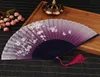 Summer Vintage Bamboo Folding Hand Held Flower Fan Chinese Dance Party Pocket Gifts Women Dancing Hand Fans Decor8895958