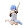 Actie speelgoedcijfers REM -cijfers 10 cm PVC -actiefiguren zijn leven in een andere wereld dan nul figuur anime rem stretch -poppen speelgoed voor het verzamelen decor