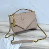 Luksurys projektanci torba lady aaa wysokiej jakości kobiety oryginalne skórzane złote łańcuchy podwójne klapy mese w torbie pojemności torebki portfele torby hobo torba A2#1324 Czarne