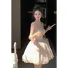 Vestidos casuais Lolibook 2024 Mulheres Vestido de aniversário de verão feminino Strap One Piece Mini Ballet da noite coreana