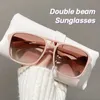 Sonnenbrille Neue gepunktete Wabenrahmengläser Doppelstrahl Business Steampunk Ozean Sonnenbrille Trendy und modische Sonnenschutz Sonnenbrille