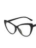 Retro Cat Eye Glasses Frame Women Brand Vintage Trend Antiblue Light Transparent Myopia Eyeglasses 240425