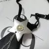 Bow Ties Women Mens Justerade Förbundna små slips Metal Chain Tassels Star Slock Neckwear