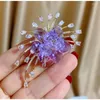 Brooches Fashionable High-end Light Luxury Austrian Crystal Floral Brooch Atmospheric Gold-plated Women's Pin Jewelry