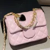 Designer Purse Handtas Pearl Handheld Vettige damestas Schouder Crossbody Chain Cover Channelies Boy Handle Woc Trendy