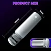 HESEKS Men Double Automatic Telescopic Sucking Masturbating Toys Male Heating Voice Support Vagina Adult for 240423