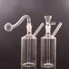 Großhandel Taschenglasölbrenner Bong Shisha für Dab Rigs Wabenheime Wasserleitungen kleiner Bubbler -Aschefänger Rauchen Tabakwerkzeug mit männlichen Glasölbrennerrohren