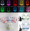 LED Halloween Ghost Masken Der Säuber Film El Wire Glühmaske Masquerade Vollgesichtsmasken Halloween Kostüme Partygeschenk WX9578929669