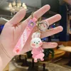 2024 Little Bear Doll Cute Couple Keychain Rabbit Car Key Pendant Doll Creative Bag Pendant Keychain