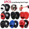 1PCS 5Finger Hand Target PU Leather Puncing Punching Mitts Breathable Kickboxing Pads Boxing Focus Pad for Martial Arts Training 240428