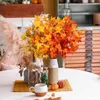 Decorative Flowers 1 PCS Autumn Artificial Branch Handmade 2 Fork Flower Arrangement Creative Fake