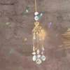 Dekorative Figuren Yeulioncraft Crystal Windchimes Star Mond Anhänger handgefertigt