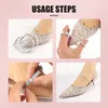 Schuhteile Strasshochschuhe Schuhe Band Verstellbarer Nicht-Schlupf-Träger Diamond Shoelaces Drill Anti-Loose für Frauenzubehör