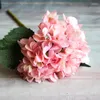 Fleurs décoratives de soie artificielle Hortensia Branches Décoration Bouquet de mariée Mariage de mariage maison de salon accessoires