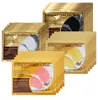 4 Stile Kristall Kollagen Augenmaske Make -up Goldpulver Augenflecken für Augen Pflege feuchtigkeitsspenstiges goldenes Augengelmasken Stick Entfernen Sie Dar4548852